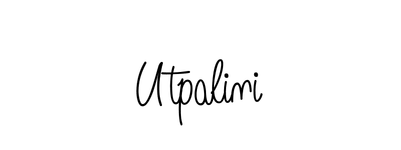 How to Draw Utpalini signature style? Angelique-Rose-font-FFP is a latest design signature styles for name Utpalini. Utpalini signature style 5 images and pictures png