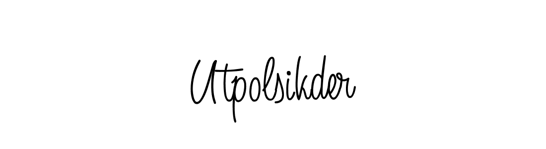 Design your own signature with our free online signature maker. With this signature software, you can create a handwritten (Angelique-Rose-font-FFP) signature for name Utpolsikder. Utpolsikder signature style 5 images and pictures png