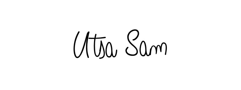 You can use this online signature creator to create a handwritten signature for the name Utsa Sam. This is the best online autograph maker. Utsa Sam signature style 5 images and pictures png