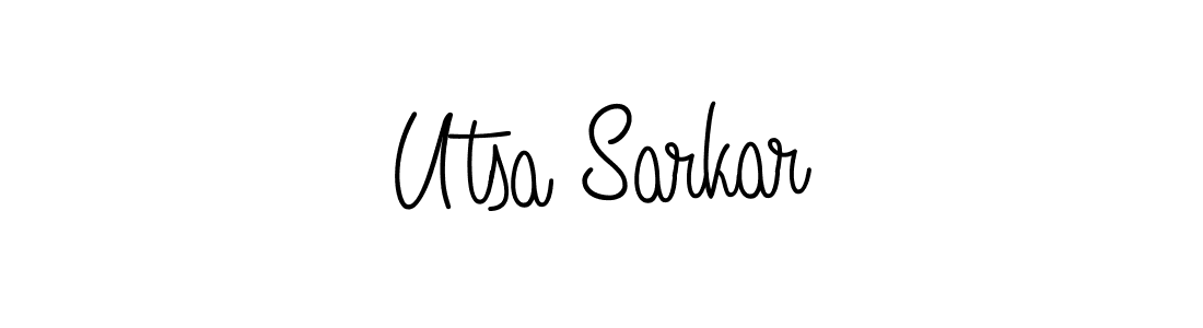 Design your own signature with our free online signature maker. With this signature software, you can create a handwritten (Angelique-Rose-font-FFP) signature for name Utsa Sarkar. Utsa Sarkar signature style 5 images and pictures png