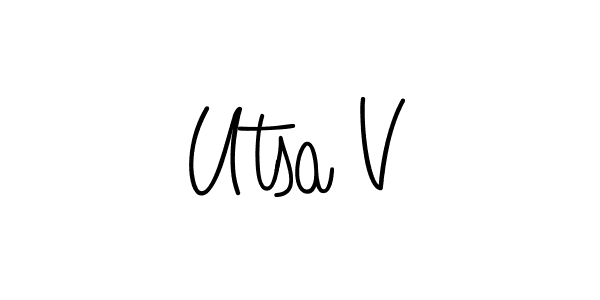 Check out images of Autograph of Utsa V name. Actor Utsa V Signature Style. Angelique-Rose-font-FFP is a professional sign style online. Utsa V signature style 5 images and pictures png