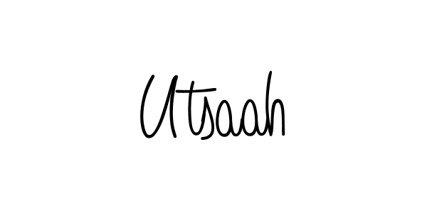 This is the best signature style for the Utsaah name. Also you like these signature font (Angelique-Rose-font-FFP). Mix name signature. Utsaah signature style 5 images and pictures png