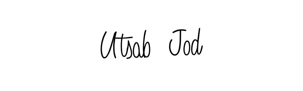 Make a short Utsab  Jod signature style. Manage your documents anywhere anytime using Angelique-Rose-font-FFP. Create and add eSignatures, submit forms, share and send files easily. Utsab  Jod signature style 5 images and pictures png