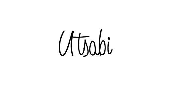 Make a beautiful signature design for name Utsabi. Use this online signature maker to create a handwritten signature for free. Utsabi signature style 5 images and pictures png