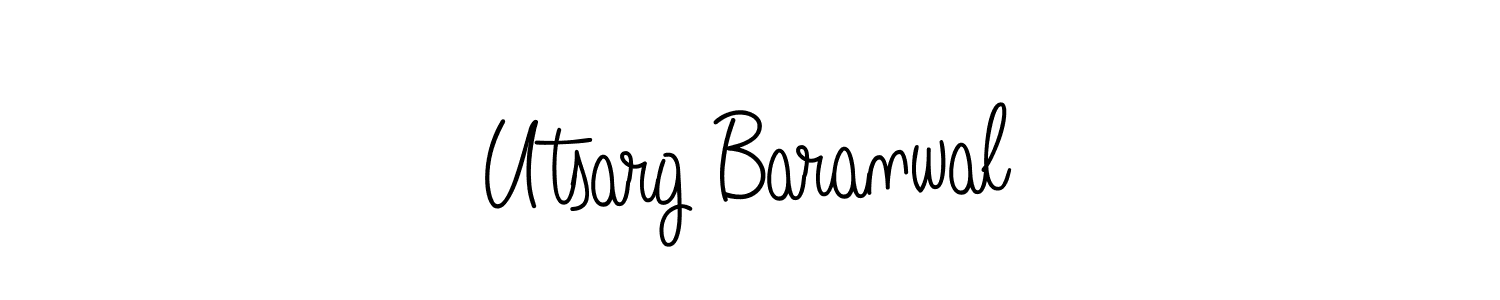 Design your own signature with our free online signature maker. With this signature software, you can create a handwritten (Angelique-Rose-font-FFP) signature for name Utsarg Baranwal. Utsarg Baranwal signature style 5 images and pictures png