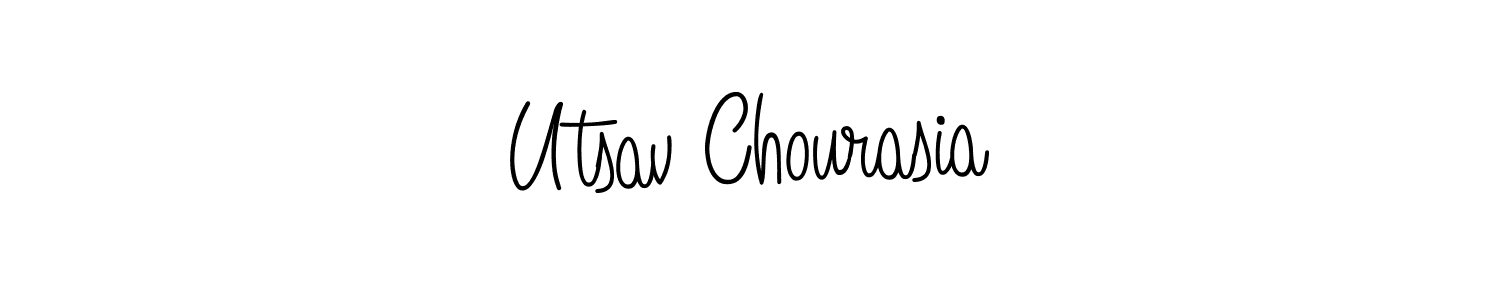 This is the best signature style for the Utsav Chourasia name. Also you like these signature font (Angelique-Rose-font-FFP). Mix name signature. Utsav Chourasia signature style 5 images and pictures png