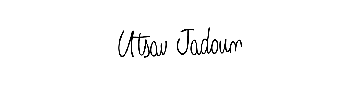 You can use this online signature creator to create a handwritten signature for the name Utsav Jadoun. This is the best online autograph maker. Utsav Jadoun signature style 5 images and pictures png