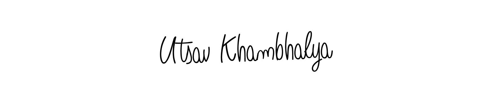 It looks lik you need a new signature style for name Utsav Khambhalya. Design unique handwritten (Angelique-Rose-font-FFP) signature with our free signature maker in just a few clicks. Utsav Khambhalya signature style 5 images and pictures png
