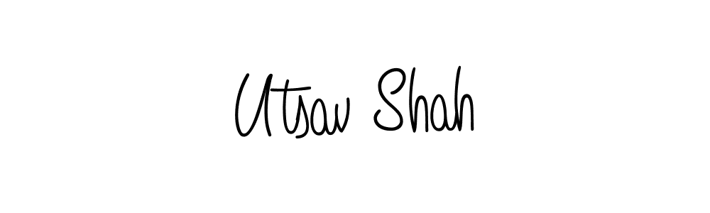 How to Draw Utsav Shah signature style? Angelique-Rose-font-FFP is a latest design signature styles for name Utsav Shah. Utsav Shah signature style 5 images and pictures png