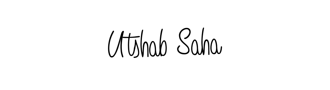 Check out images of Autograph of Utshab Saha name. Actor Utshab Saha Signature Style. Angelique-Rose-font-FFP is a professional sign style online. Utshab Saha signature style 5 images and pictures png