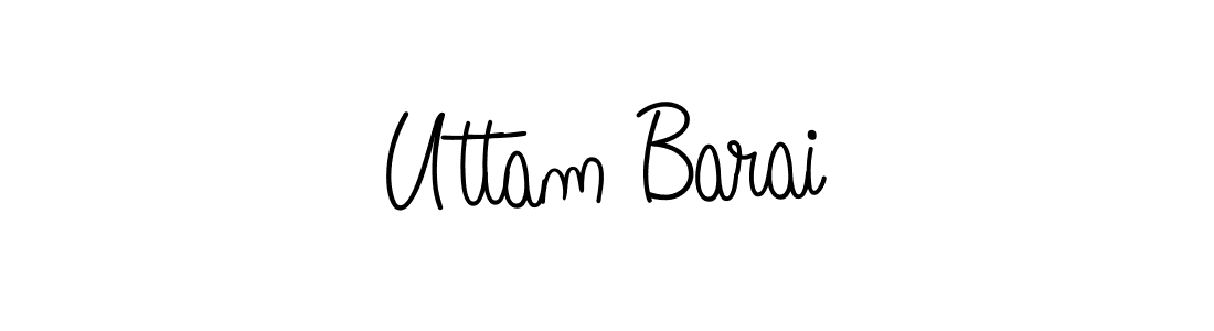 How to make Uttam Barai signature? Angelique-Rose-font-FFP is a professional autograph style. Create handwritten signature for Uttam Barai name. Uttam Barai signature style 5 images and pictures png