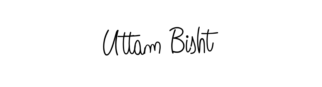 How to make Uttam Bisht signature? Angelique-Rose-font-FFP is a professional autograph style. Create handwritten signature for Uttam Bisht name. Uttam Bisht signature style 5 images and pictures png