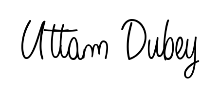 You should practise on your own different ways (Angelique-Rose-font-FFP) to write your name (Uttam Dubey) in signature. Don't let someone else do it for you. Uttam Dubey signature style 5 images and pictures png