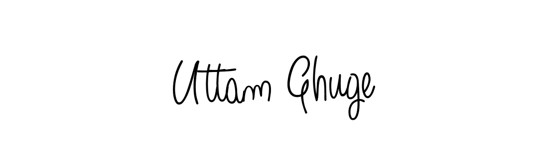 Use a signature maker to create a handwritten signature online. With this signature software, you can design (Angelique-Rose-font-FFP) your own signature for name Uttam Ghuge. Uttam Ghuge signature style 5 images and pictures png