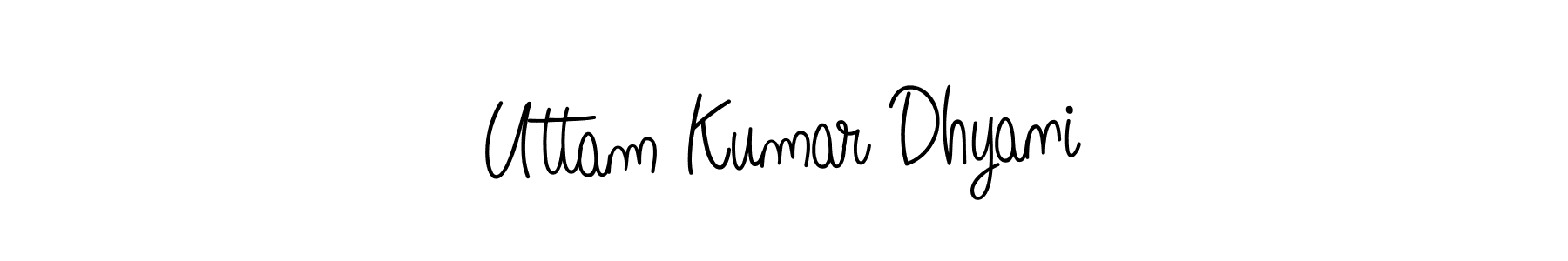 Uttam Kumar Dhyani stylish signature style. Best Handwritten Sign (Angelique-Rose-font-FFP) for my name. Handwritten Signature Collection Ideas for my name Uttam Kumar Dhyani. Uttam Kumar Dhyani signature style 5 images and pictures png