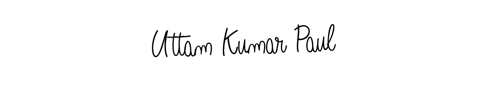 Design your own signature with our free online signature maker. With this signature software, you can create a handwritten (Angelique-Rose-font-FFP) signature for name Uttam Kumar Paul. Uttam Kumar Paul signature style 5 images and pictures png