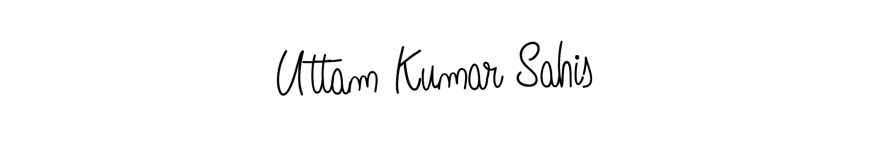 Use a signature maker to create a handwritten signature online. With this signature software, you can design (Angelique-Rose-font-FFP) your own signature for name Uttam Kumar Sahis. Uttam Kumar Sahis signature style 5 images and pictures png