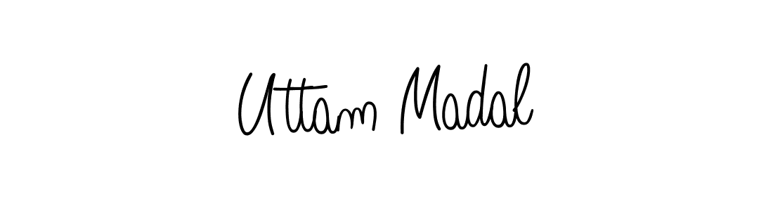 How to Draw Uttam Madal signature style? Angelique-Rose-font-FFP is a latest design signature styles for name Uttam Madal. Uttam Madal signature style 5 images and pictures png