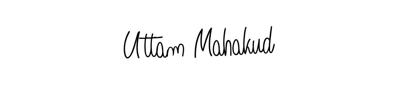 The best way (Angelique-Rose-font-FFP) to make a short signature is to pick only two or three words in your name. The name Uttam Mahakud include a total of six letters. For converting this name. Uttam Mahakud signature style 5 images and pictures png