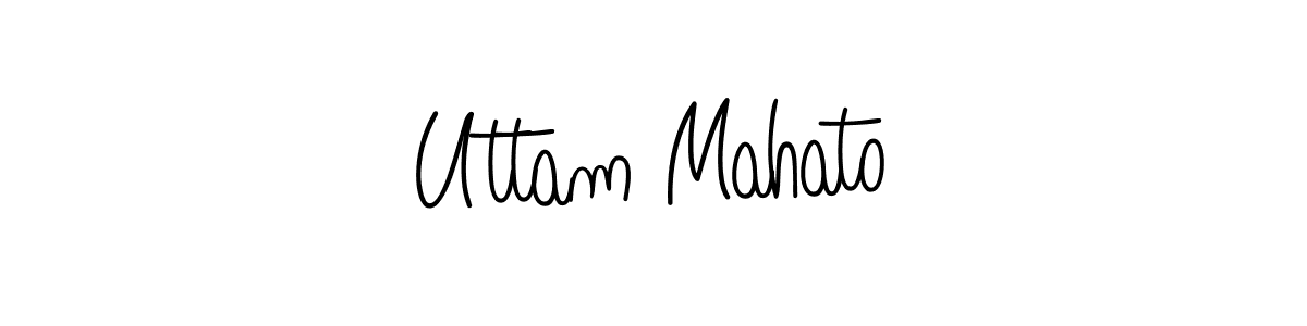 How to make Uttam Mahato signature? Angelique-Rose-font-FFP is a professional autograph style. Create handwritten signature for Uttam Mahato name. Uttam Mahato signature style 5 images and pictures png