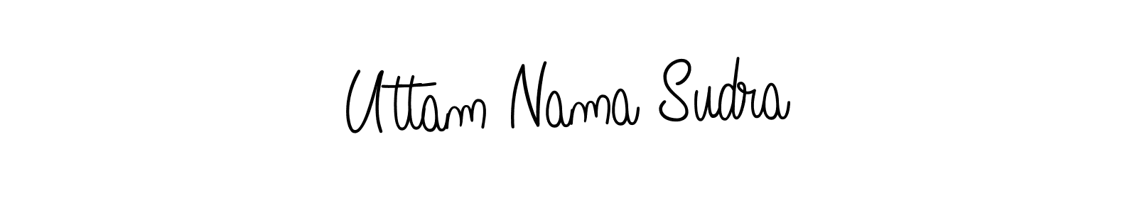 The best way (Angelique-Rose-font-FFP) to make a short signature is to pick only two or three words in your name. The name Uttam Nama Sudra include a total of six letters. For converting this name. Uttam Nama Sudra signature style 5 images and pictures png