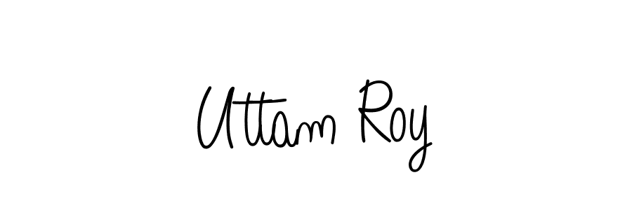 Create a beautiful signature design for name Uttam Roy. With this signature (Angelique-Rose-font-FFP) fonts, you can make a handwritten signature for free. Uttam Roy signature style 5 images and pictures png