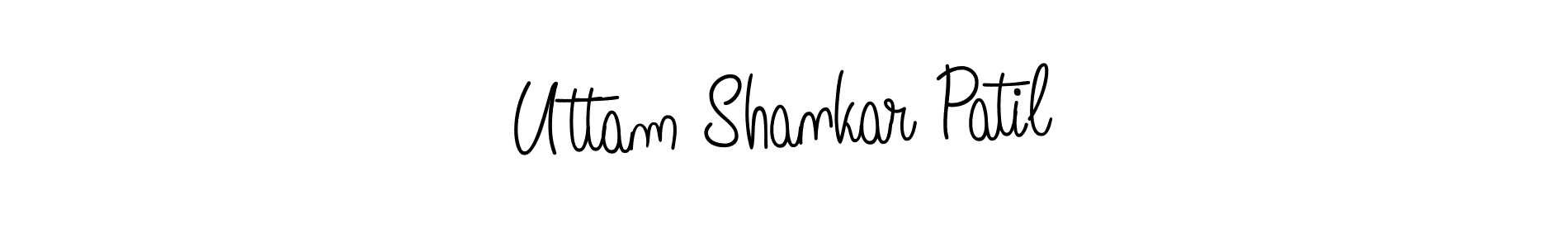 You should practise on your own different ways (Angelique-Rose-font-FFP) to write your name (Uttam Shankar Patil) in signature. don't let someone else do it for you. Uttam Shankar Patil signature style 5 images and pictures png