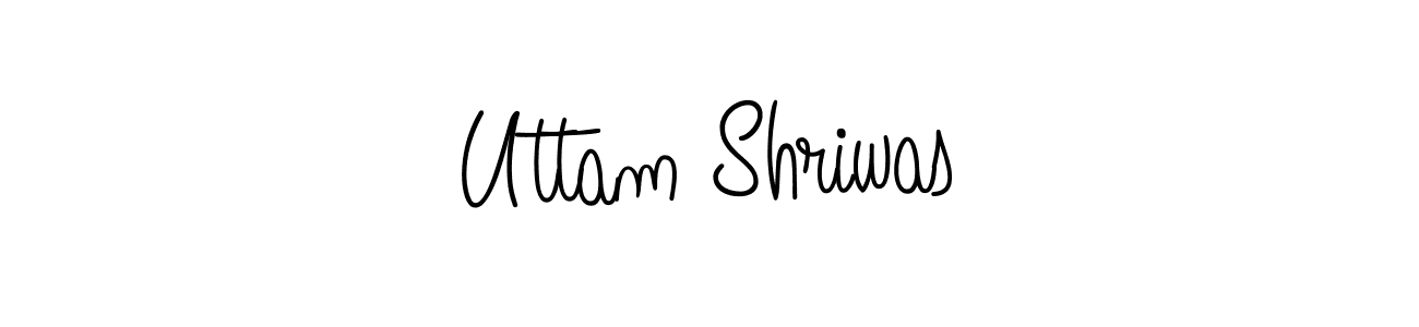Create a beautiful signature design for name Uttam Shriwas. With this signature (Angelique-Rose-font-FFP) fonts, you can make a handwritten signature for free. Uttam Shriwas signature style 5 images and pictures png
