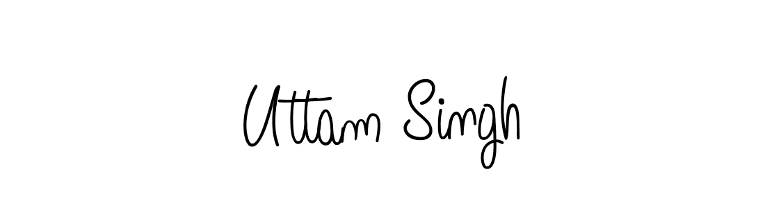 Design your own signature with our free online signature maker. With this signature software, you can create a handwritten (Angelique-Rose-font-FFP) signature for name Uttam Singh. Uttam Singh signature style 5 images and pictures png