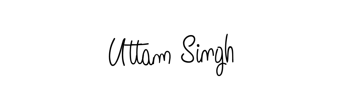 Design your own signature with our free online signature maker. With this signature software, you can create a handwritten (Angelique-Rose-font-FFP) signature for name Uttam Singh. Uttam Singh signature style 5 images and pictures png