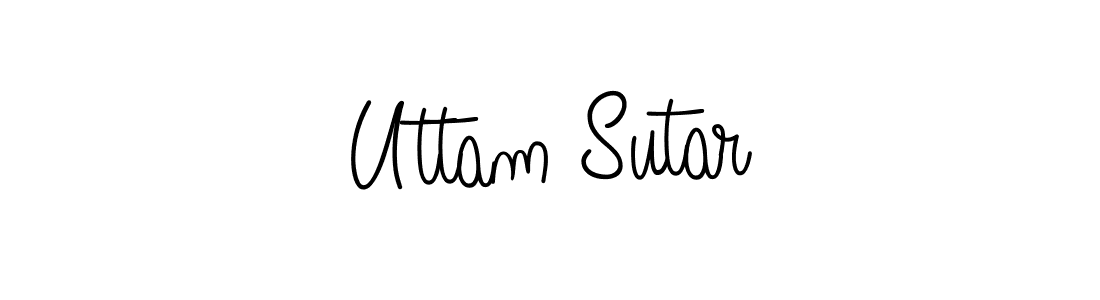 You should practise on your own different ways (Angelique-Rose-font-FFP) to write your name (Uttam Sutar) in signature. don't let someone else do it for you. Uttam Sutar signature style 5 images and pictures png