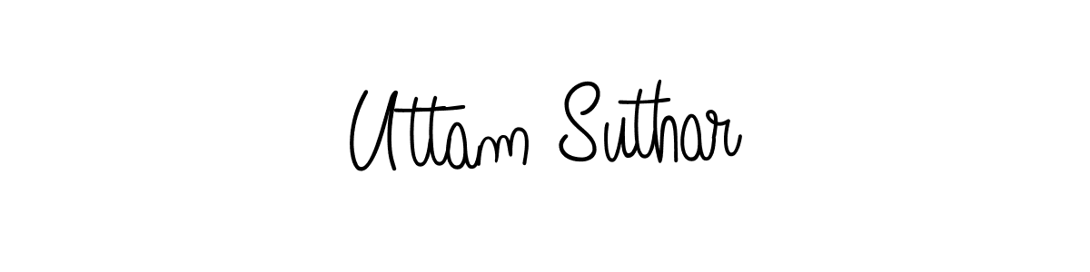 Also we have Uttam Suthar name is the best signature style. Create professional handwritten signature collection using Angelique-Rose-font-FFP autograph style. Uttam Suthar signature style 5 images and pictures png