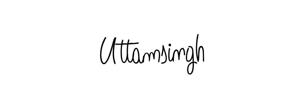 How to Draw Uttamsingh signature style? Angelique-Rose-font-FFP is a latest design signature styles for name Uttamsingh. Uttamsingh signature style 5 images and pictures png