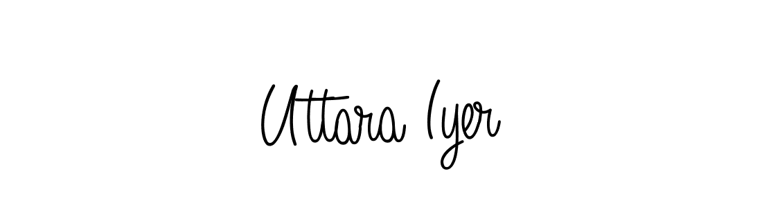 How to make Uttara Iyer signature? Angelique-Rose-font-FFP is a professional autograph style. Create handwritten signature for Uttara Iyer name. Uttara Iyer signature style 5 images and pictures png