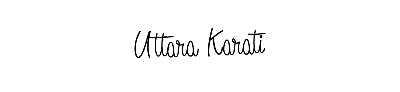 Check out images of Autograph of Uttara Karati name. Actor Uttara Karati Signature Style. Angelique-Rose-font-FFP is a professional sign style online. Uttara Karati signature style 5 images and pictures png
