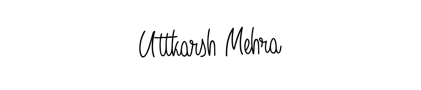 Check out images of Autograph of Uttkarsh Mehra name. Actor Uttkarsh Mehra Signature Style. Angelique-Rose-font-FFP is a professional sign style online. Uttkarsh Mehra signature style 5 images and pictures png