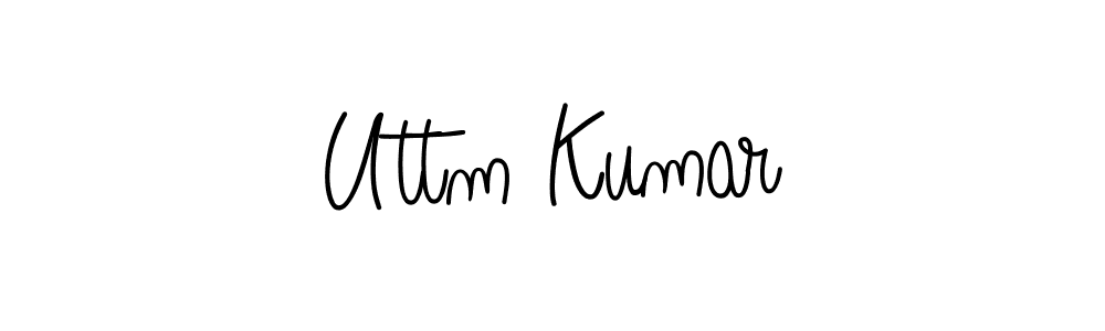 How to make Uttm Kumar name signature. Use Angelique-Rose-font-FFP style for creating short signs online. This is the latest handwritten sign. Uttm Kumar signature style 5 images and pictures png