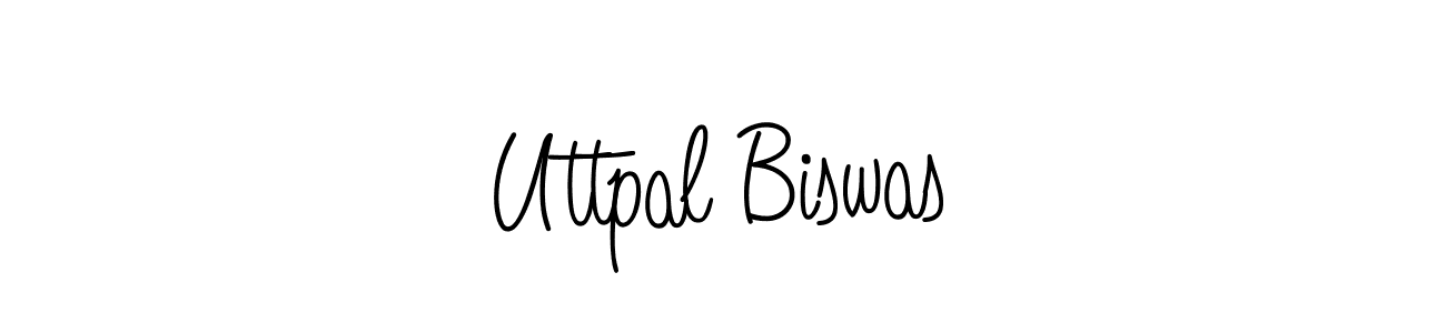 Uttpal Biswas stylish signature style. Best Handwritten Sign (Angelique-Rose-font-FFP) for my name. Handwritten Signature Collection Ideas for my name Uttpal Biswas. Uttpal Biswas signature style 5 images and pictures png