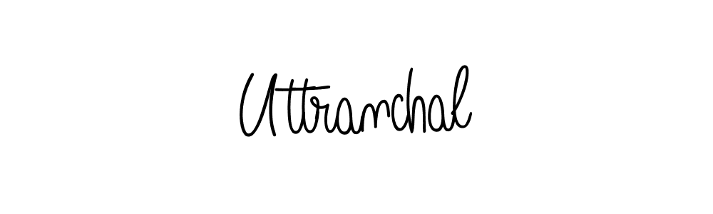 Uttranchal stylish signature style. Best Handwritten Sign (Angelique-Rose-font-FFP) for my name. Handwritten Signature Collection Ideas for my name Uttranchal. Uttranchal signature style 5 images and pictures png