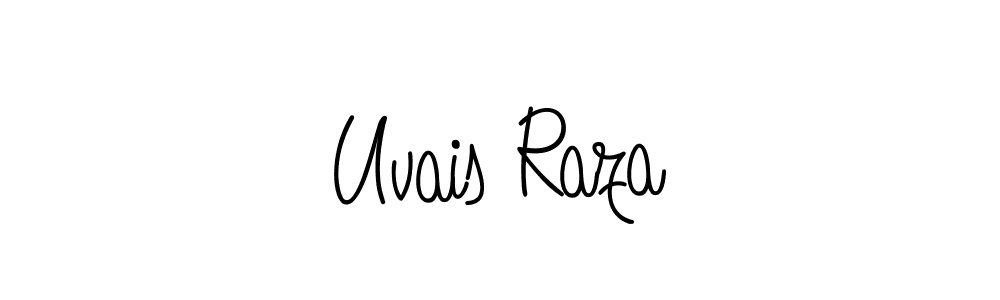 The best way (Angelique-Rose-font-FFP) to make a short signature is to pick only two or three words in your name. The name Uvais Raza include a total of six letters. For converting this name. Uvais Raza signature style 5 images and pictures png