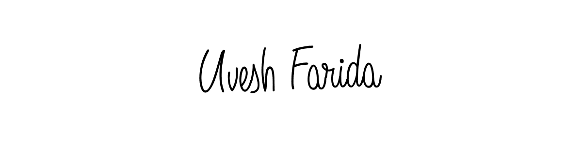 Similarly Angelique-Rose-font-FFP is the best handwritten signature design. Signature creator online .You can use it as an online autograph creator for name Uvesh Farida. Uvesh Farida signature style 5 images and pictures png