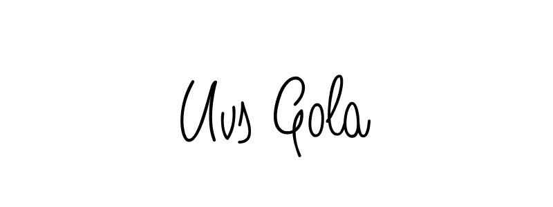 You can use this online signature creator to create a handwritten signature for the name Uvs Gola. This is the best online autograph maker. Uvs Gola signature style 5 images and pictures png