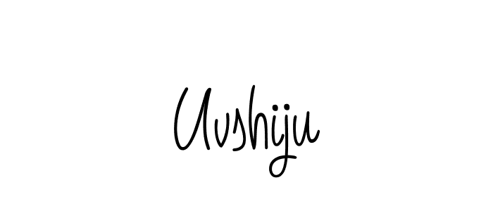 Uvshiju stylish signature style. Best Handwritten Sign (Angelique-Rose-font-FFP) for my name. Handwritten Signature Collection Ideas for my name Uvshiju. Uvshiju signature style 5 images and pictures png