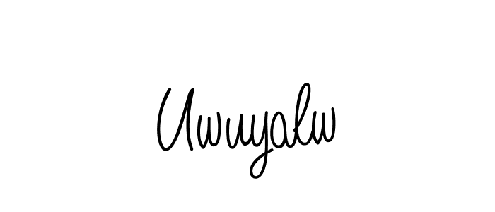 Here are the top 10 professional signature styles for the name Uwuyalw. These are the best autograph styles you can use for your name. Uwuyalw signature style 5 images and pictures png