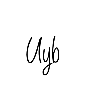 Also You can easily find your signature by using the search form. We will create Uyb name handwritten signature images for you free of cost using Angelique-Rose-font-FFP sign style. Uyb signature style 5 images and pictures png