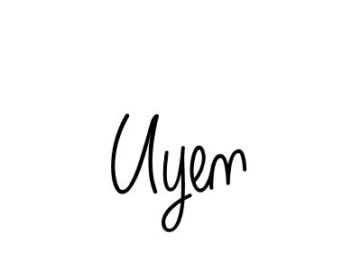 Make a beautiful signature design for name Uyen. Use this online signature maker to create a handwritten signature for free. Uyen signature style 5 images and pictures png