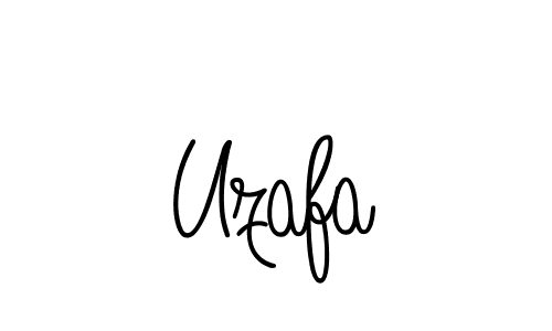 How to make Uzafa name signature. Use Angelique-Rose-font-FFP style for creating short signs online. This is the latest handwritten sign. Uzafa signature style 5 images and pictures png