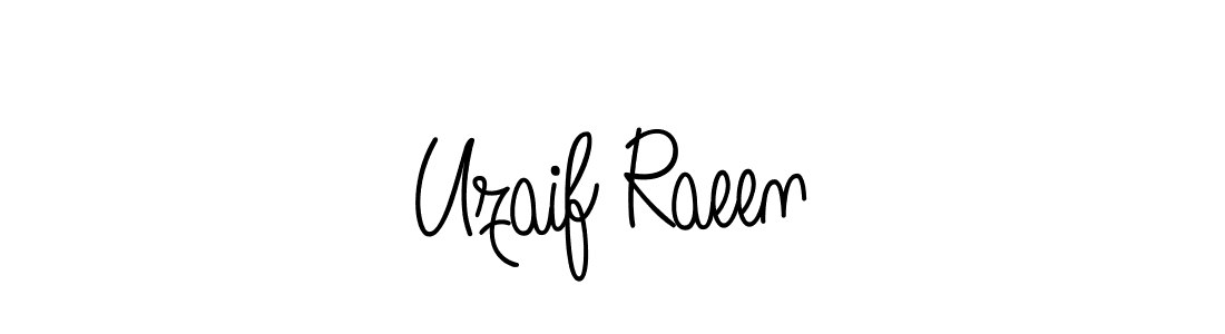 Design your own signature with our free online signature maker. With this signature software, you can create a handwritten (Angelique-Rose-font-FFP) signature for name Uzaif Raeen. Uzaif Raeen signature style 5 images and pictures png