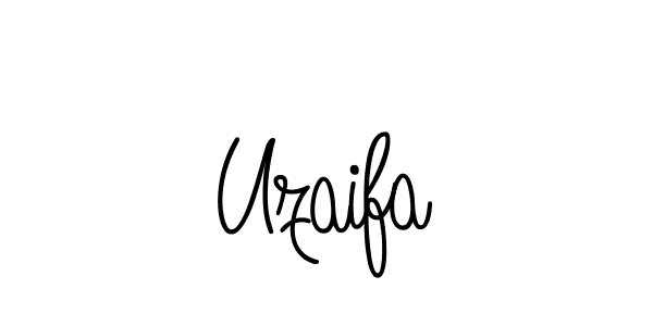 Use a signature maker to create a handwritten signature online. With this signature software, you can design (Angelique-Rose-font-FFP) your own signature for name Uzaifa. Uzaifa signature style 5 images and pictures png