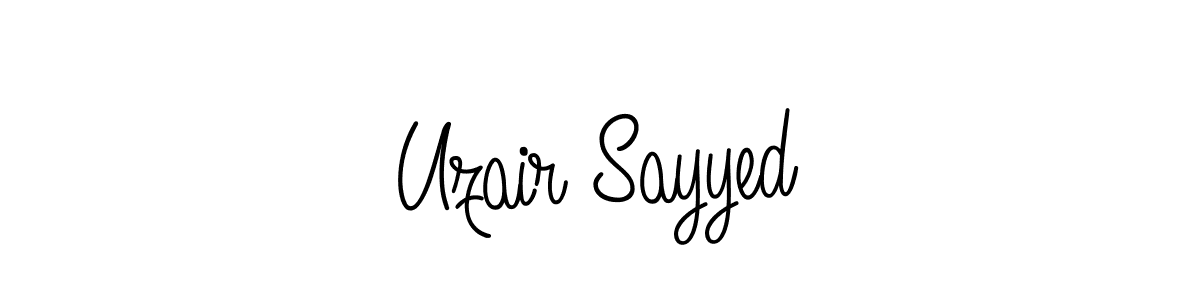 Check out images of Autograph of Uzair Sayyed name. Actor Uzair Sayyed Signature Style. Angelique-Rose-font-FFP is a professional sign style online. Uzair Sayyed signature style 5 images and pictures png